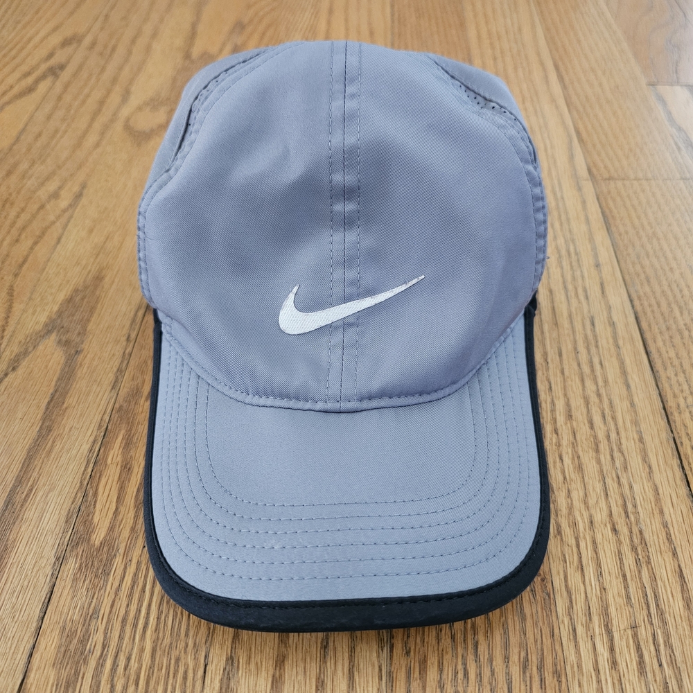 Nike Gray and Black Cap One Size
